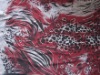 Polyester Roman knitting fabric with discharge print
