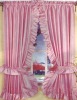 Polyester Solid Double Swag Shower Curtain