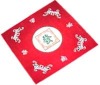 Polyester Square Non-Woven Red Table Carpet