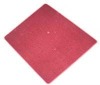Polyester Square Non-Woven Red Table Rug