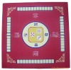 Polyester Square Printing Red Table Carpet