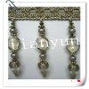 Polyester Steel ring in the 2 beads tassel fringe