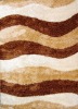 Polyester Stripe Shaggy Rug   BFP652