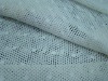 Polyester White Color Eyelet Jacquard Knitting Fabric