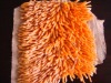 Polyester chenille yarn for flocking