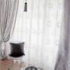 Polyester curtain Silver round