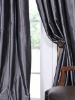 Polyester faux silk window curtain panel