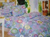 Polyester peach skin bedding printed Fabric for garment/bedding/home textile