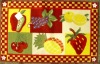 Polyester printed washable kitchen mat