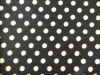 Polyester spandex dull satin Big dot print fabric