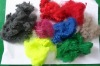 Polyester staple fiber colored