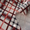 Polyster spandex checks printed fabric