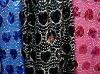 Popular Sequin fabric embroidery design for dress and garment