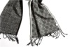 Popular digital printing men's long cotton scarf