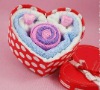 Popular heart shape cake towel