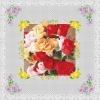 Popular plastic pe table cloth with rose