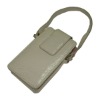 Portable leather case mini pouch