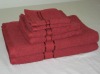 Premium Large Bath Towels Set in BURGUNDY