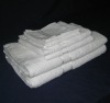 Premium Large Bath Towels Set in WHITE