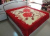 Print blanket NO.8188 red polyester mink blanket