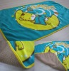 Print blanket with sherpa fleece bonded high quality