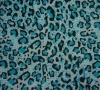 Printed Blue Leopard Mesh Nylon Fabric/Spandex Fabric For Sexy Bra/Lingerie