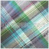 Printed Check Rose Design CVC 55/45 Flannel Fabric