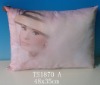 Printed Pink Satin Cushions