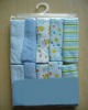 Printed blue boy face towel set