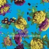 Printed blue cotton fabric