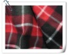 Printed check polar fleece fabric