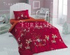 Printed children duvet cover and pillow case reversible design