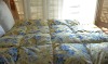 Printed fabric feather bed