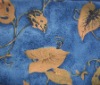 Printed flocking on taffeta fabric