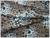 Printed leopard stripen polar fleece fabric