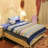 Printed microfiber comforter