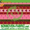 Printed non woven fabric material