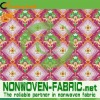 Printed nonwoven fabric material