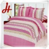 Printed peach skin bedding set/home textile