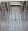 Printed plaid curtain fabric