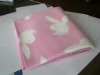 Printed polar fleece blankets