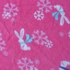 Printed polar fleece fabric