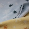 Printed polar fleece fabric with snow flake