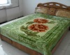 Printed polyester Raschel Blanket set