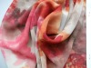 Printed polyester ity chiffon fabric
