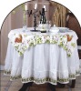 Printed round table cloth
