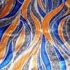 Printed satin fabric