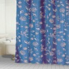 Printed shower curtain