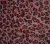 Printied Red Leopard Mesh Nylon Fabric/Elastic Spandex Fabric For Sexy Bra/Lingerie