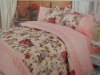 Printing with embroidery bedding set